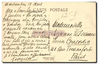 Montauban - Plac Narodowy — wydawca Gaby, n°35 — Rewers