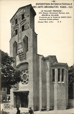 Kościół wioski — Międzynarodowa Wystawa Sztuki Dekoracyjnej w Paryżu 1925 — A.P.