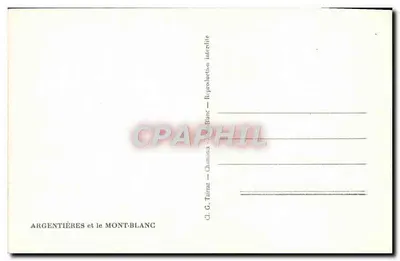 Argentières e il Monte Bianco — Cl. G. Tairraz — Verso