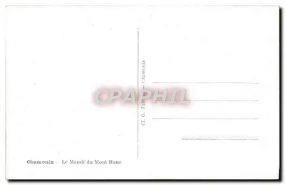 Chamonix - Massif Mont-Blanc — CL. G. Taminix — Rewers