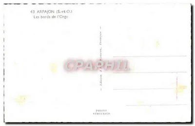 Brzegi Orge — Arpajon (S.-et-O.) — Wydawnictwo Alex Ramazeau, Étampes — Rewers