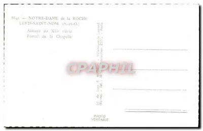 Notre-Dame de la Roche — Abpia z XII wieku — Éd. E. Mignon — Rewers