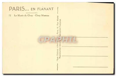 Muzeum Cluny — Paryż — Wydawnictwo Art Martel — Rewers