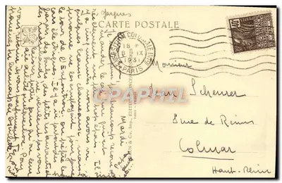 Exposição Colonial Internacional — Paris 1931 — Seção Tunisiana — Um Canto dos Souks — V. Valensi, Arquiteto D.P.L.G. — Verso
