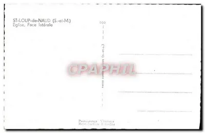 Saint-Loup-de-Naud (S.-et-M.) — Igreja, face lateral — Cimy — Verso