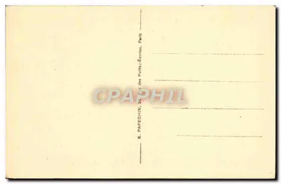 Palácio de Fontainebleau — Salão de Música — editor E. Papeghin, Paris — Verso