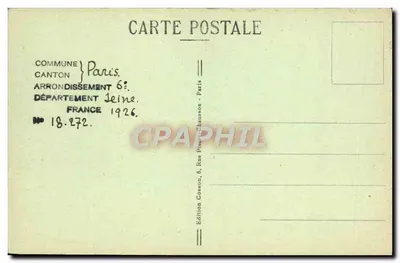 Paryż - Hotel Monetów - Perystyl - C. M. n°2 — Rewers