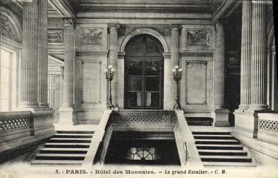 Paris - Hotel das Moedas - O grande Escalier - C.M.