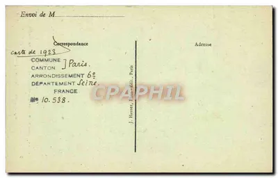 Paris - Primeira Ordenação de Padres por S. E. o Cardeal Amette na Igreja Saint-Sulpice - J. Hauser, Paris — Verso
