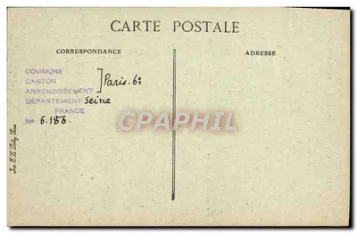 Chefe da Igreja de São Sulpício — Rue Garancière — Paris d'autrefois — Verso
