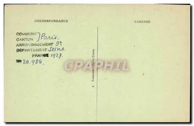 Paris (Montmartre) — L'Enfer — Boulevard de Clichy — A P — Verso