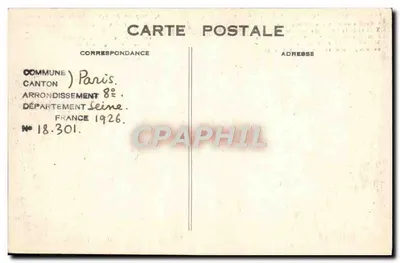 Kaplica wyroczni, Paryż — n° 18.301 — Rewers