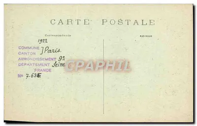 PARIS — Taniec — Grupa autorstwa Carpeaux dekorująca fasadę Opery — C. M. — n° 707 — Rewers
