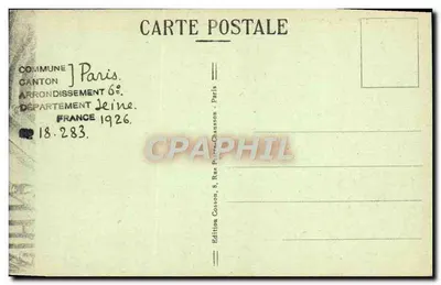 Paris - Hotel das Moedas - Prese Monetária — C.M. — Verso