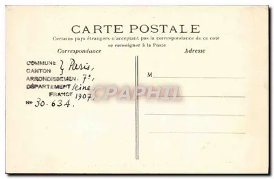 Paryż — Hôtel des Invalides, wejście główne — J. II. n° 244 — Rewers