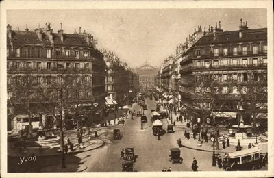 Avenida da Ópera — Paris — Edição de Arte Yvon, Série 5 N° 90