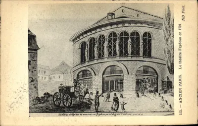 Teatro antigo de Monsieur rua Feydeau — editor Cidade Paris, n° 155