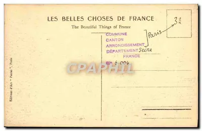Paryż — Konservatorium Sztuk i rzemiosł — Wydawnictwo Sztuki 'Patras' Paryż — Rewers