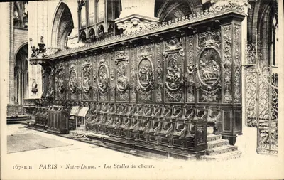 Paris - Notre-Dame - The Choir Stalls