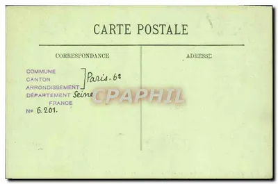 Paryż (VIe) — Korty Szkoły Sztuk Pięknych — LL. N° 1305 — Rewers