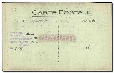 Paris — A Igreja de São Roque — LL. N° 748 — Verso