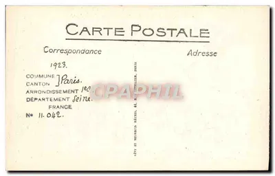 A Conciergerie — Celular onde Marie-Antoinette foi presa — Lévy et Neubertin, n° 11.042 — Verso
