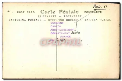 Il Giardino delle Piante, sotto Luigi XV — Vecchio Parigi — ND Phot. n° 648 — Verso