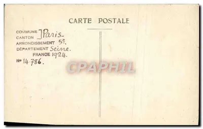 Paris — Vue de l'intérieur de l'Église Saint-Julien-le-Pauvre avant l'Iconostase — Édition Attié — Verso