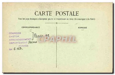 Parijs — Algemene uitzicht genomen vanaf het Panthéon Saint-Etienne du Mont — G. M. — n° 223 — Achterkant