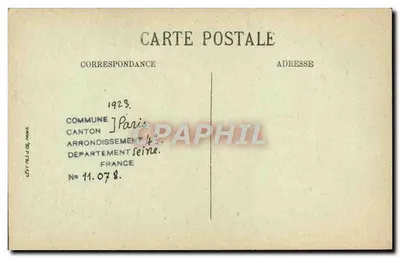 Templo Protestante da Rue Saint-Antoine — Paris — LL. N° 976 — Verso