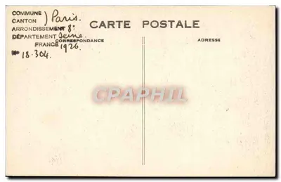 Paris - Capela Expiatória, Boulevard Haussmann 73 bis — estátua de Marie-Antoinette sustentada pela Religião — por Mme Elisabeth, por Cortot — Verso
