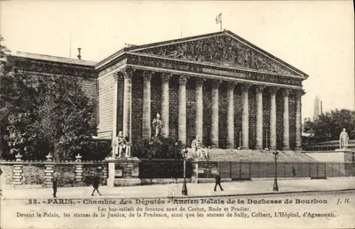Paris - Câmara dos Deputados - Velho Palácio da Duquesa de Bourbon — J.H. Editora