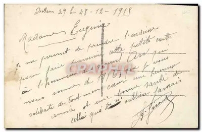 Młody mężczyzna z bukietem — 'Szczęśliwy rok 1916' — wydawca nieznany, nr 622 — Rewers