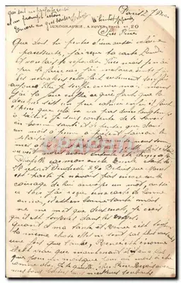Zimowy krajobraz z łodzią — Wesołych Świąt 1917 — Luxographie, Paryż, nr 20 — Rewers