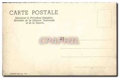 Retrato de um homem — Georges Daladier — editor Georges Lang, Paris — Verso