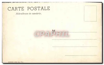 Mitralheiro de cavalaria — Georges Lang, Paris — Verso