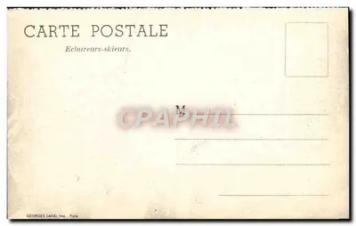 Sciatori esploratori — Georges Lang, Parigi — Verso
