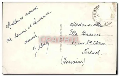 Kwiaty Bożego Narodzenia — Szczęśliwego Nowego Roku — DÉDÉ 152 — Rewers