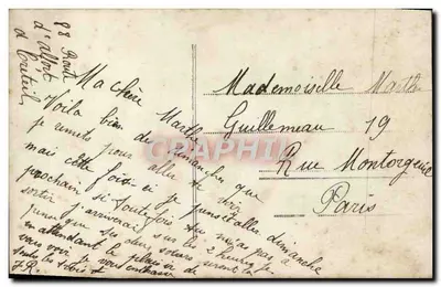 एक युवा महिला एक शानदार ड्रेस में — प्रेमपूर्ण नमस्कार — REX 469 — पीछे