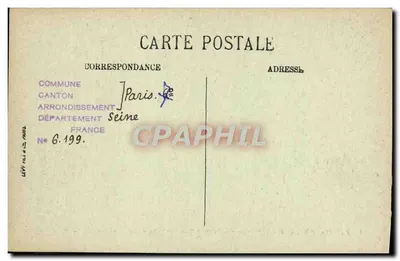 Paris (VI) — Escola Nacional dos Pontes e Estradas, Rua dos Santos-Péres — LL — Verso