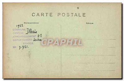 Paryż (IV) — Muzeum Victora Hugo — J. 71 — Rewers