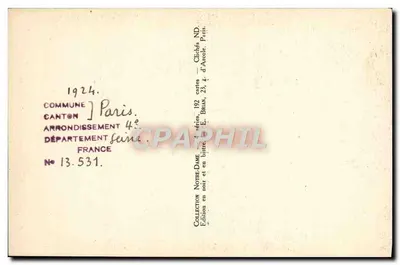 Parijs - Notre-Dame - De Nef - ND - E.B. 137 — Achterkant