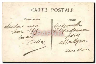 Duas rosas — Boa Ano — J.C. PARIS n°2425 — Verso