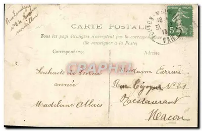 Fille en robe rose — scène de studio — éditeur J. Reisa, n° 2851 — Verso