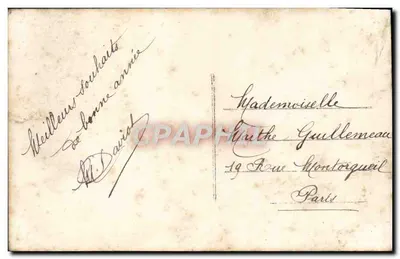 Mężczyzna w stroju formalnym — z hawranem — wydawca anonimowy, nr 3673 — Rewers