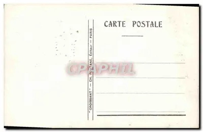 Bambini che giocano in un paesaggio invernale — Croissant, n°311 — Verso