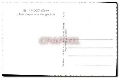 Ajaccio — Ogólny widok zatoki — Wydawnictwo «Wilco» — Rewers
