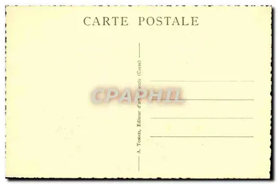 Sartène (Corse) — vista panorâmica do vilarejo em montanha — editor A. Tomasi, n° 1048 — Verso