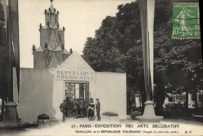 Pavillon Republiki Polskiej — Wystawa Sztuki Dekoracyjnej — Paryż — architekt Joseph Czajkoroski