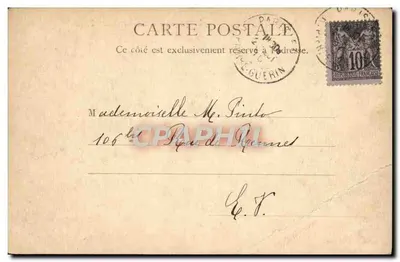 Wystawa uniwersalna w Paryżu 1900 — Widok mostu Sztuki — R.&J. D. 19079 gina — Rewers